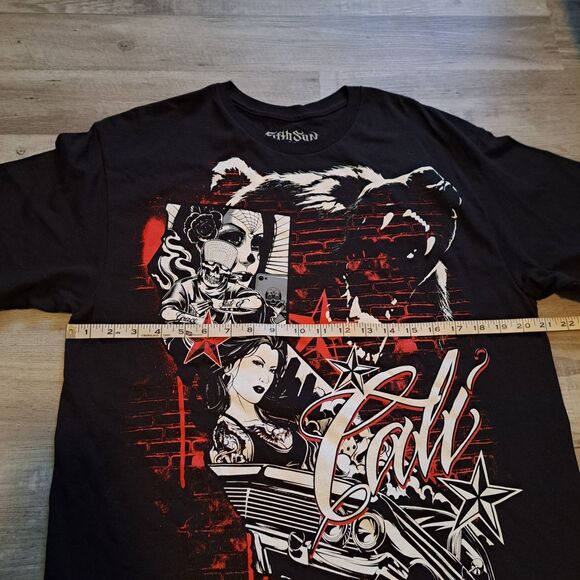 Fifth Sun T Shirt Men's Large Graphic Lady Star Short Sleeve - Picture 7 of 8